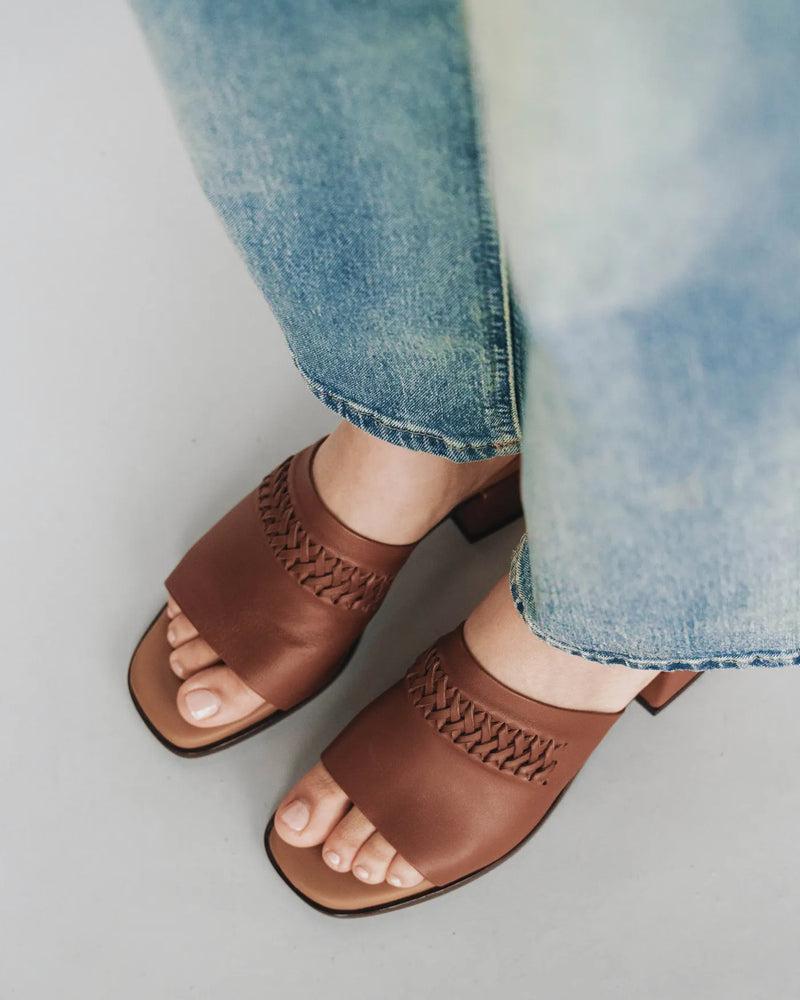 The Bohème Heeled Sandal Hazelnut