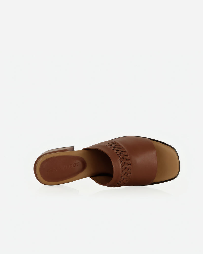 The Bohème Heeled Sandal Hazelnut