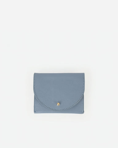 The Cardholder Faded Denim Micro Pebble