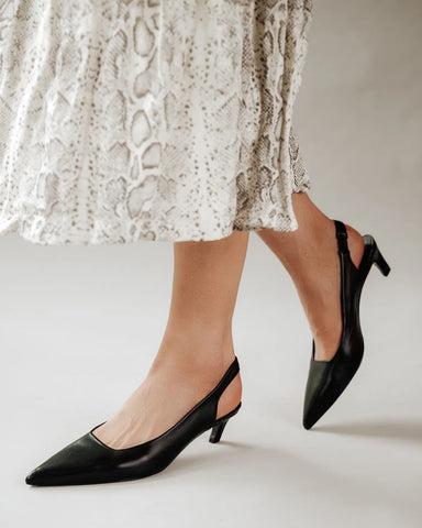 The Claire Slingback Black