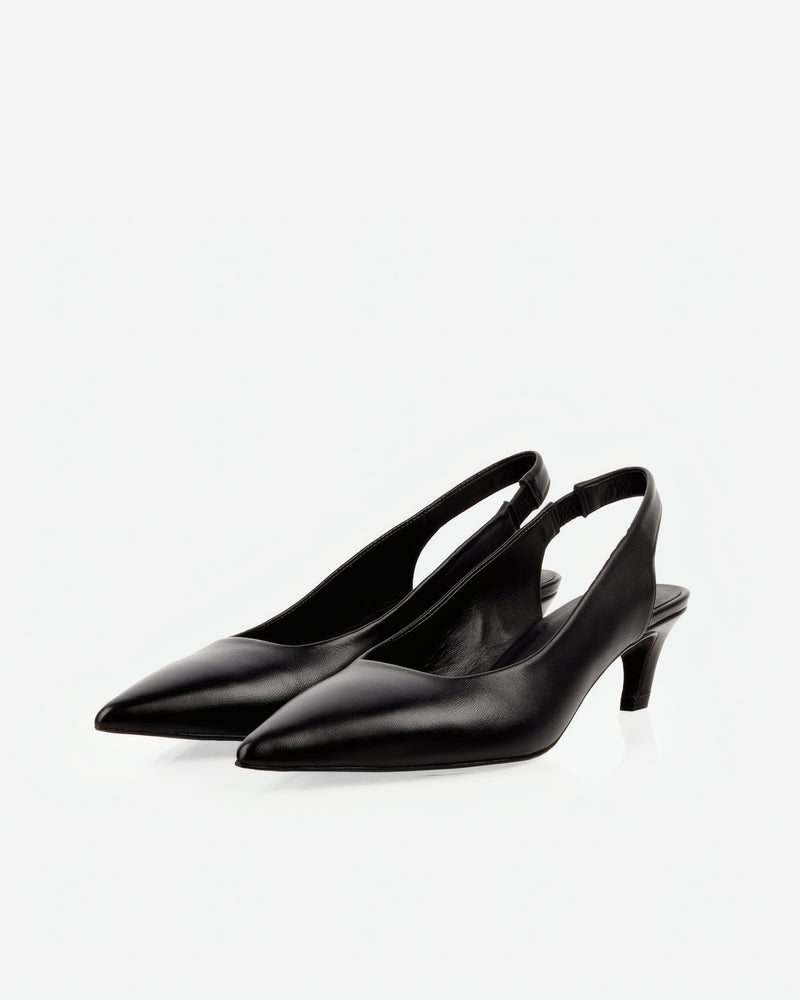 The Claire Slingback Black