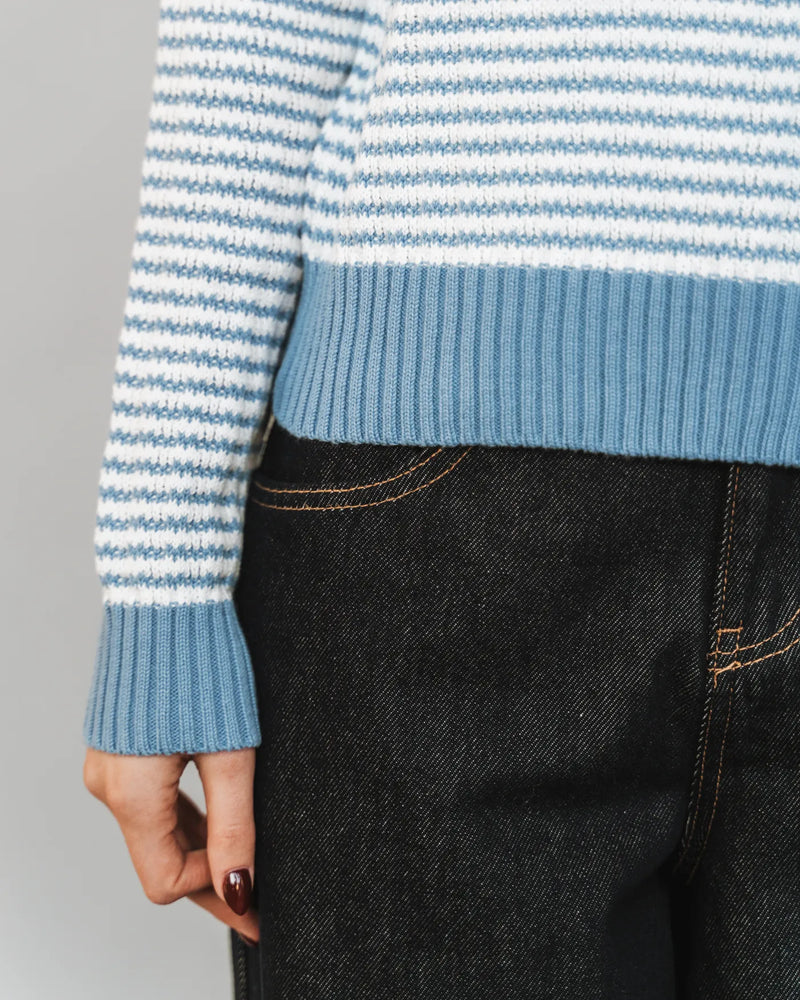 The Core Crewneck Sea Breeze Stripe
