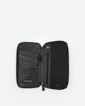 The Flying Solo Passport Holder Black Micro Pebble