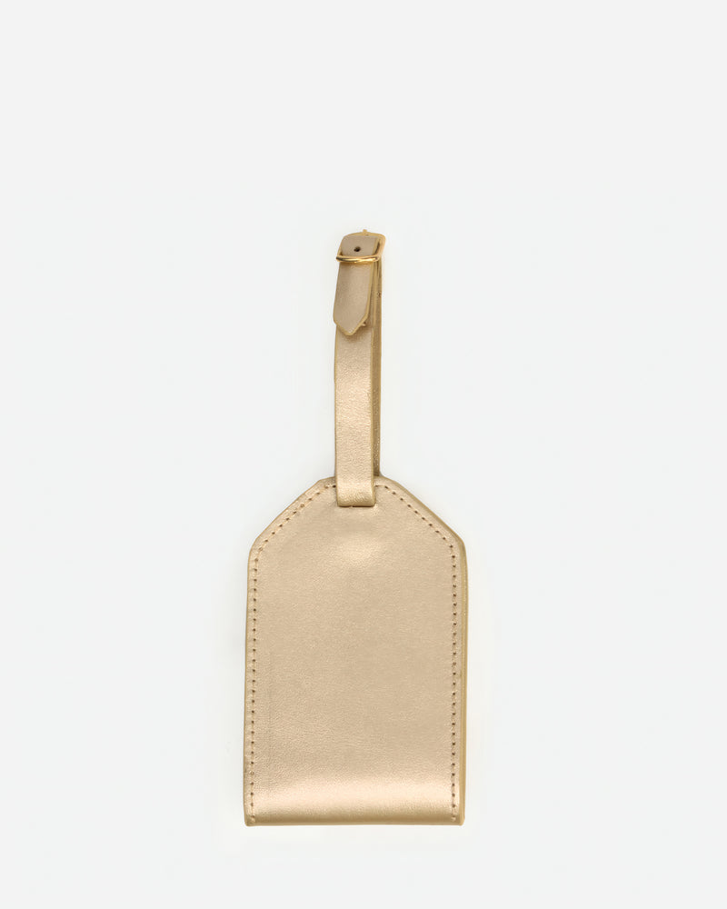 The Flying Solo Passport holder & Slim Luggage Tag Set Pacific & Champagne