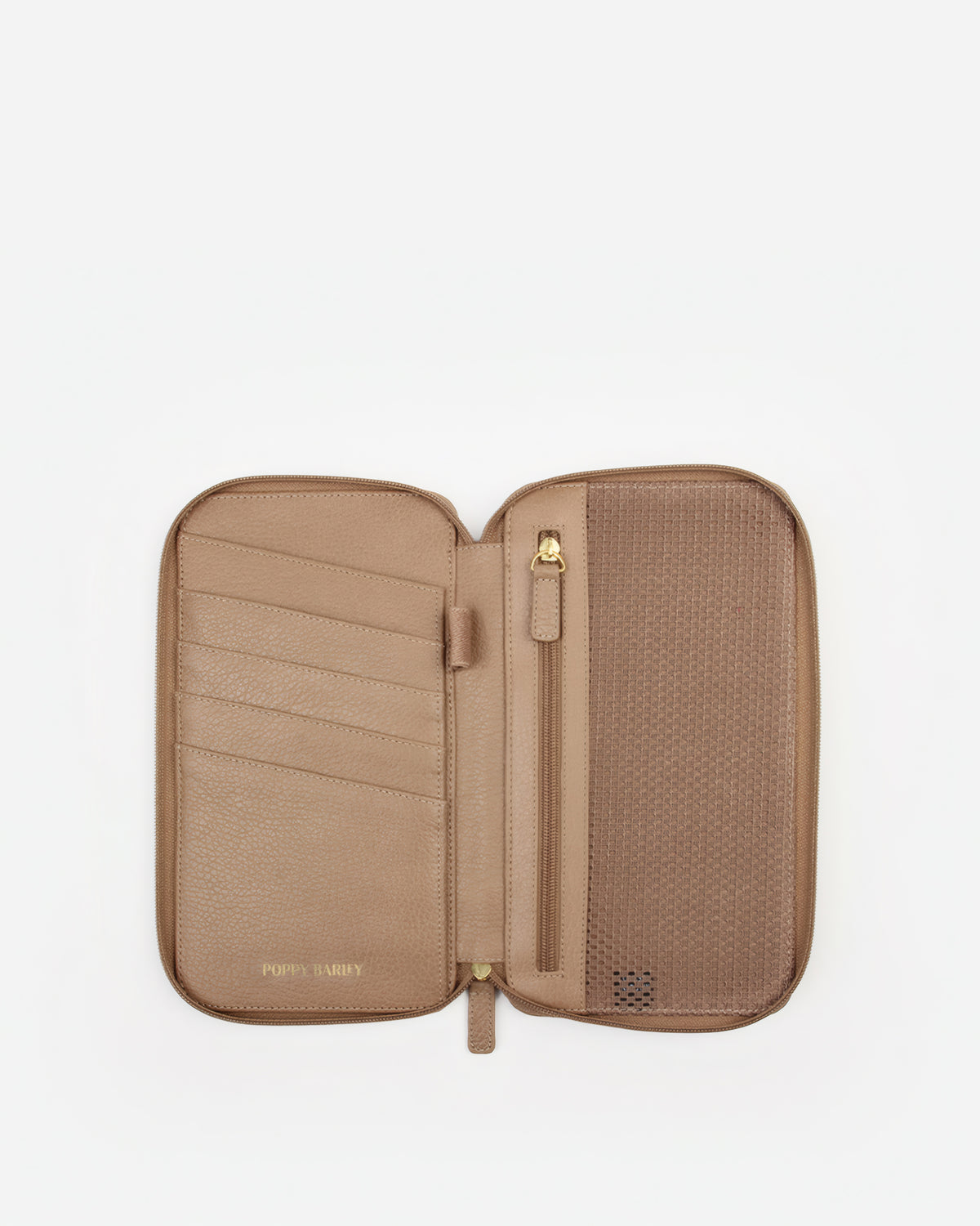 The Four Person Family Passport Holder Biscotti Micro Pebble
