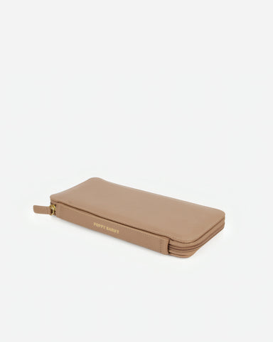 The Four Person Passport holder & Slim Luggage Tag Set Biscotti