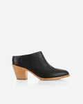 The Heeled Mule Black Pebble