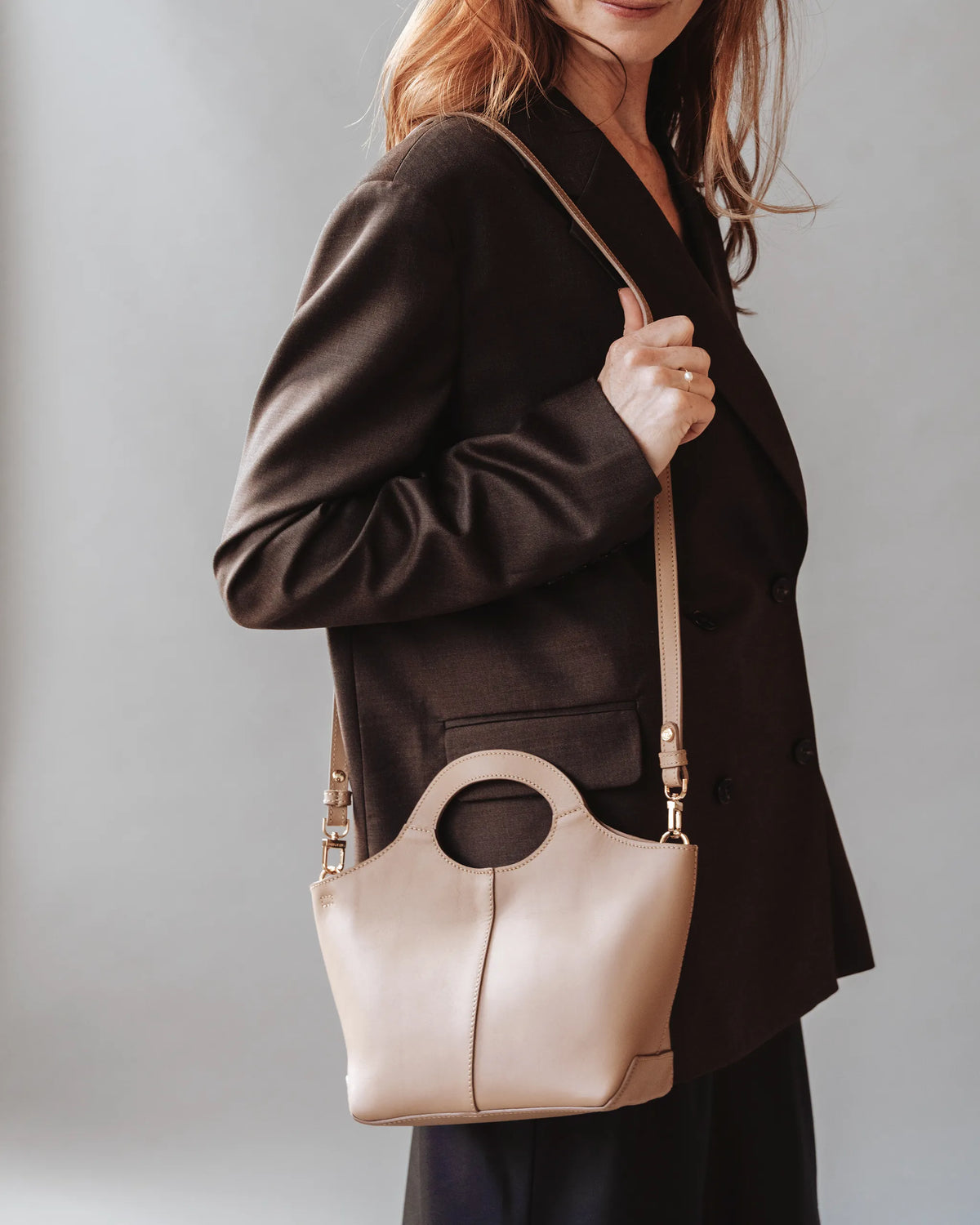 The Lisboa Mini Tote Biscotti