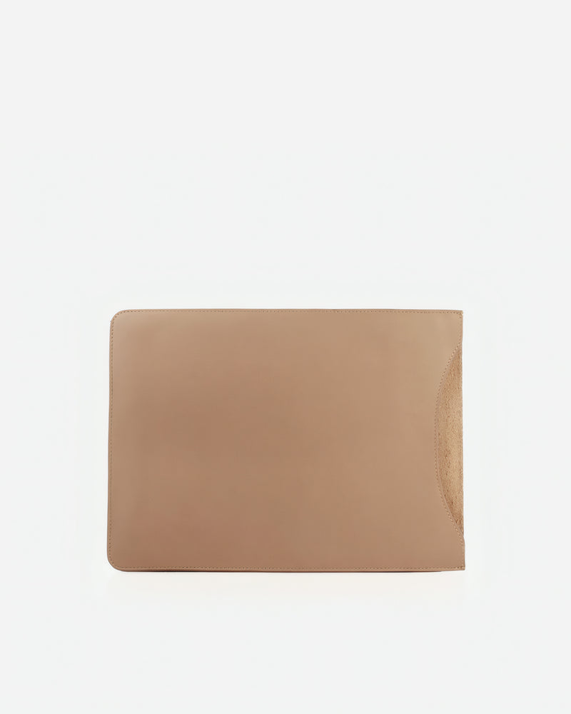 The Lisboa Tote + Laptop Sleeve Set Biscotti