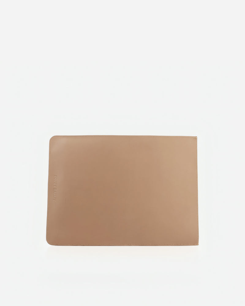The Lisboa Tote + Laptop Sleeve Set Biscotti
