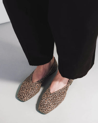 The Marché Flat Micro Leopard
