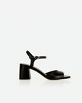 The Mila Heeled Sandal Black