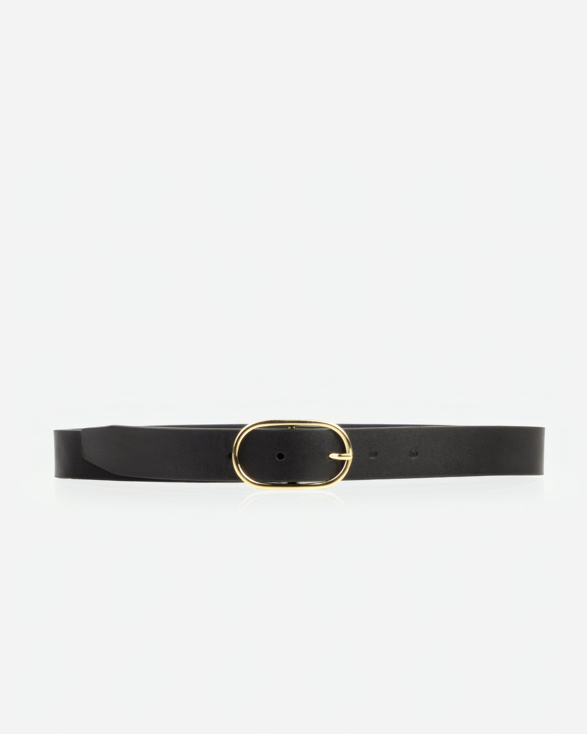 The Sleek Belt Gold Black