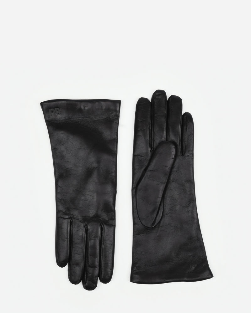 The Sleek Leather Glove Black