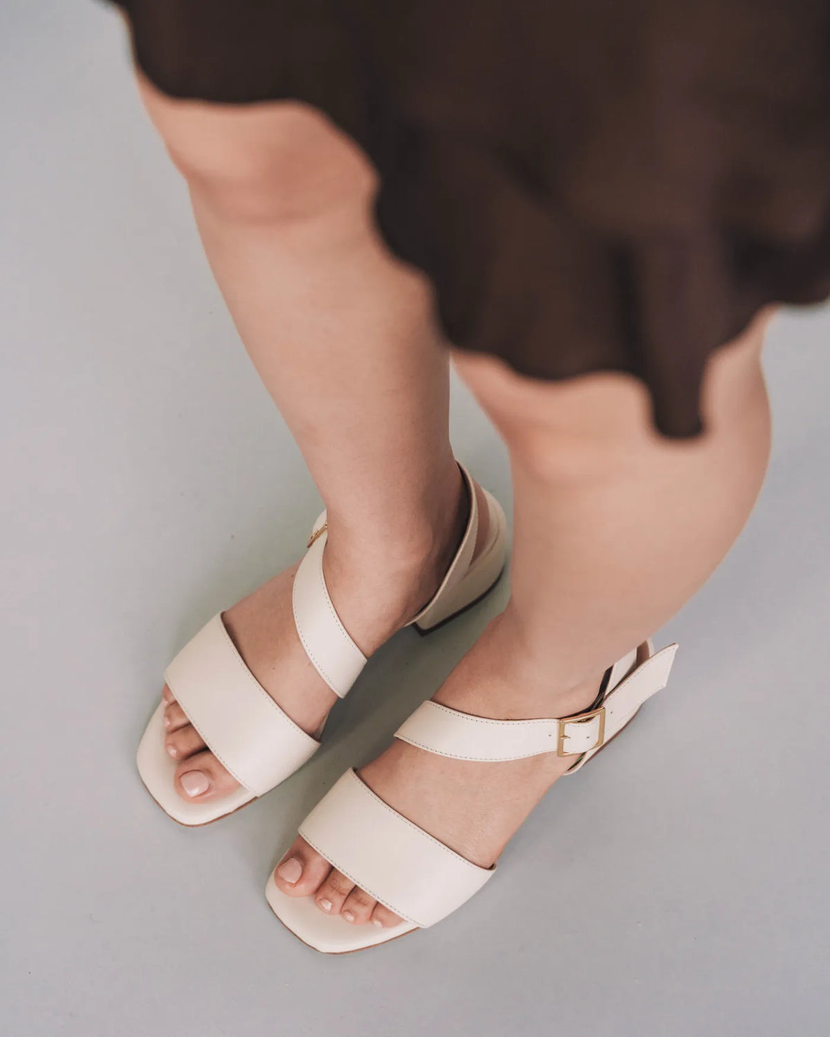 The Soirée Heeled Sandal Oat Milk