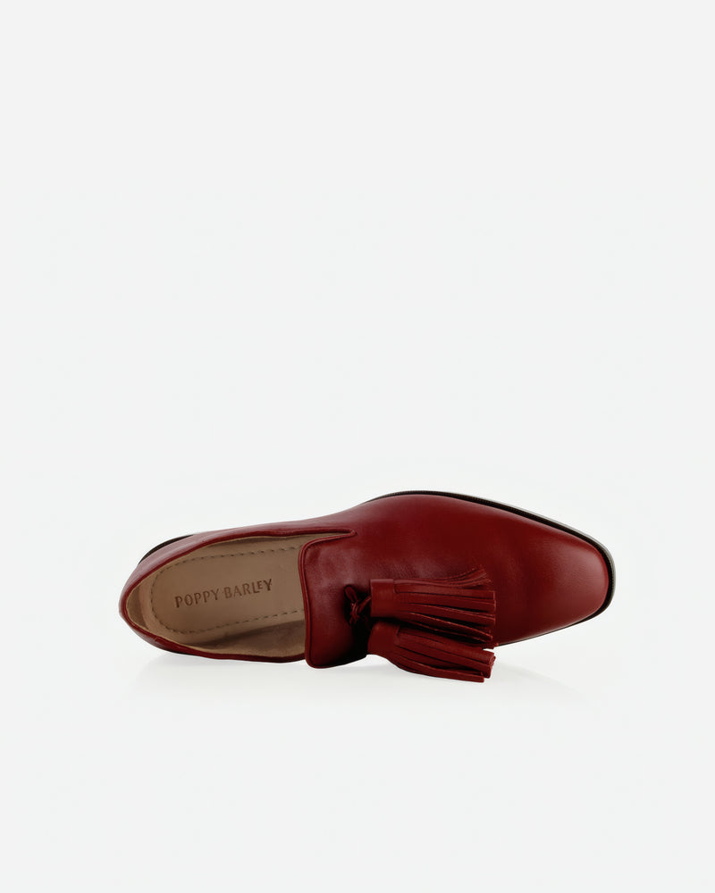 The Tassel Daily Loafer Resort Red