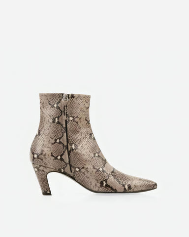 The Toujours Boot Taupe Snake