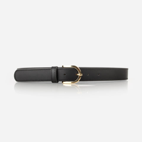 The Accent Belt Gold Black