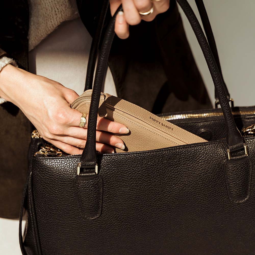 The Six Person Passport holder & Slim Luggage Tag Set Biscotti